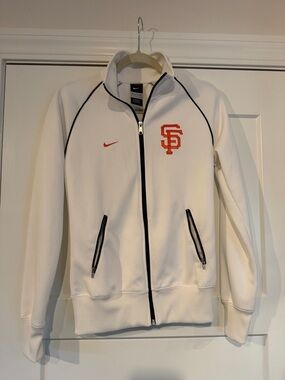 Nike White Track Jacket SF Giants logo small